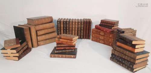 49 MISC. LEATHER BOUND BOOKS