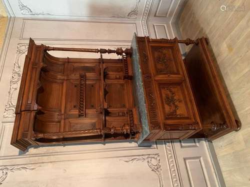 HANDSOME FRENCH DESSERT CABINET, 19TH C.