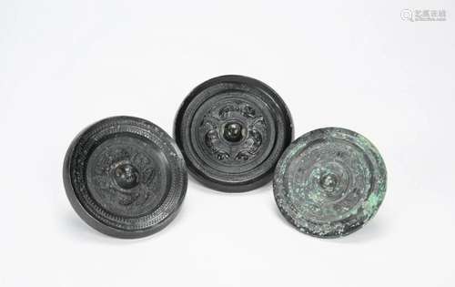 Han Dynasty-A Group Of Three Bronze Mirror