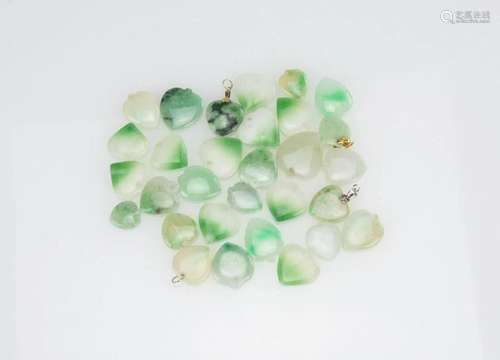 Heart Shaped Jadeite Pendant ( in group of 30 pcs)