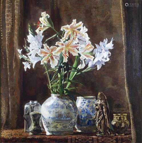 Peintures - Maarten Yungmann (1877-1964) : 'Lilies in a ...