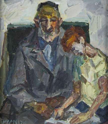 Peintures - Simion Rosenstein (1926-2006), père et fils, hui...