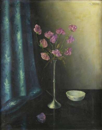 Peintures - Tilly Moes (1899 - 1979) : vase élancé avec des ...