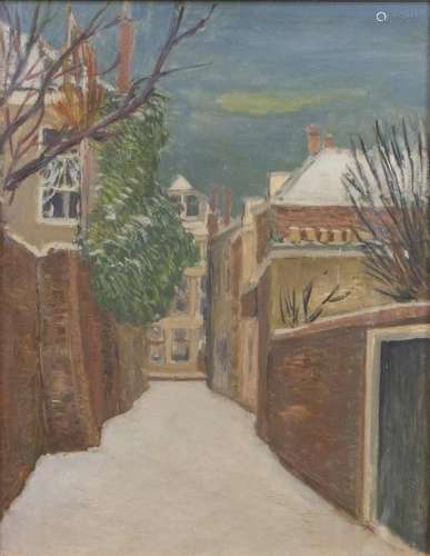 Peintures - Reggi Scherpbier (1910-1991), 'Rue en hiver&...