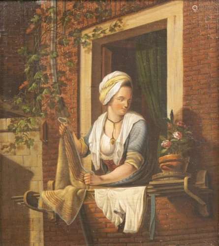 Tableaux - Louis Bernard Coclers (1740-1817) : femme à la fe...