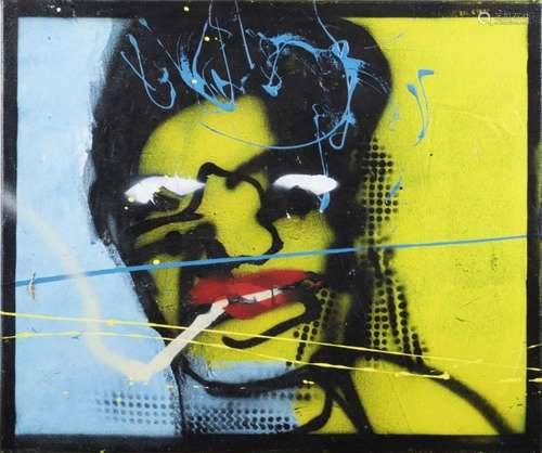 Peintures - Herman Brood (1946-2001), personnage masculin fu...