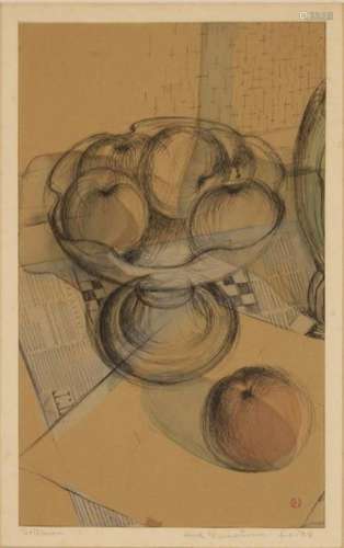 Henk Meeuwissen (1920-1994), 'Nature morte', techniq...