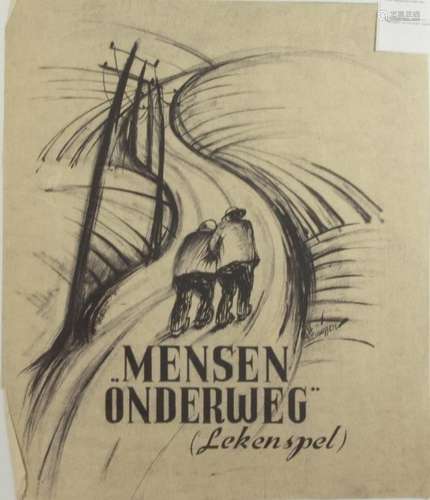 Henk Meeuwissen (1920-1994), "Personnes en mouvement (L...