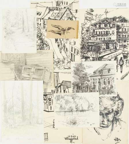 Henk Meeuwissen (1920-1994), dix dessins à la planche et au ...