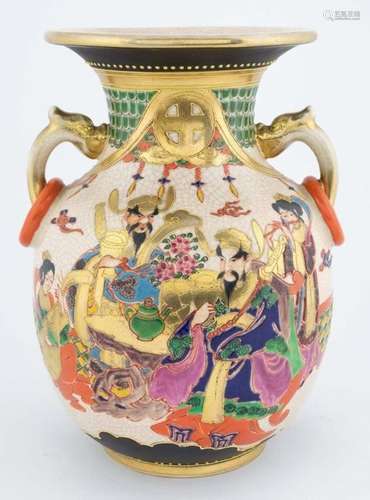 Art et objets d'Asie - Vase en porcelaine polychrome et ...