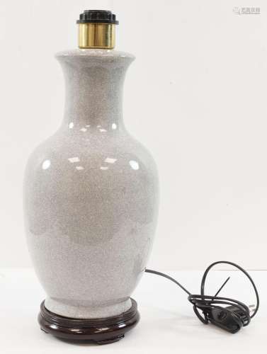 Art et objets d'Asie - Pied de lampe chinois en glaçure ...