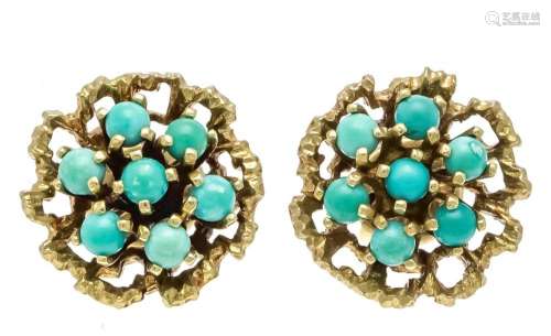 Turquoise stud earrings GG 585