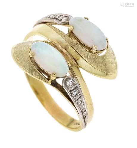 Opal diamond ring GG/WG 585/00