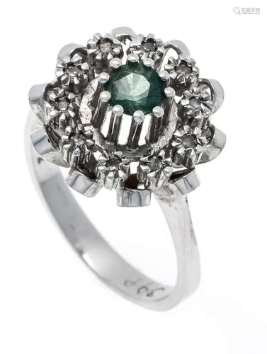 Gemstone diamond ring WG 585/0