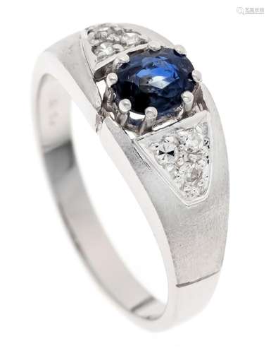 Sapphire diamond ring WG 585/0