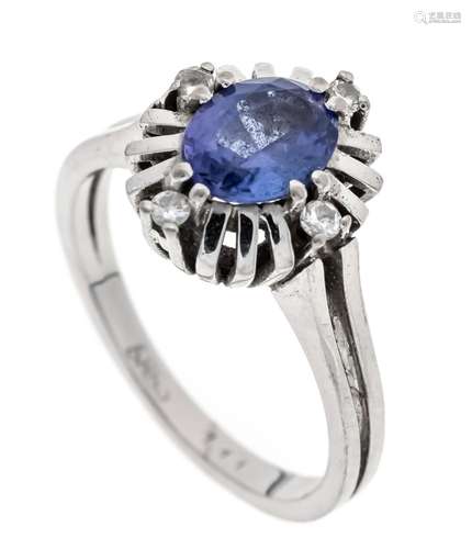 Tanzanite diamond ring WG 585/