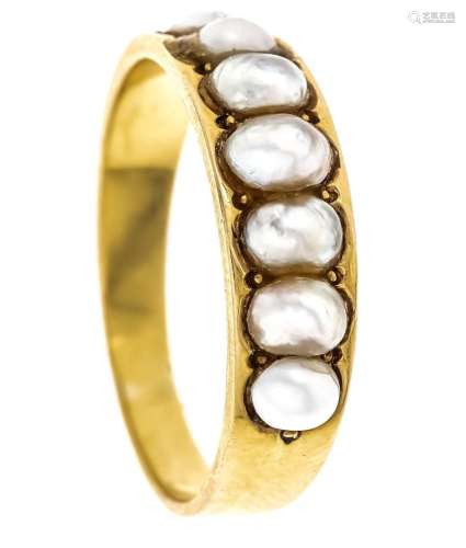 Pearl ring GG 750/000 unstampe