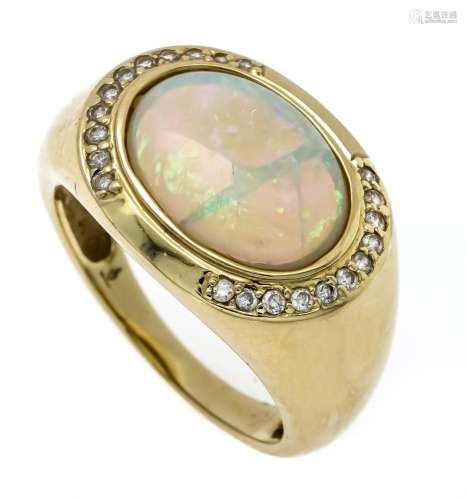 Opal diamond ring GG 585/000 w