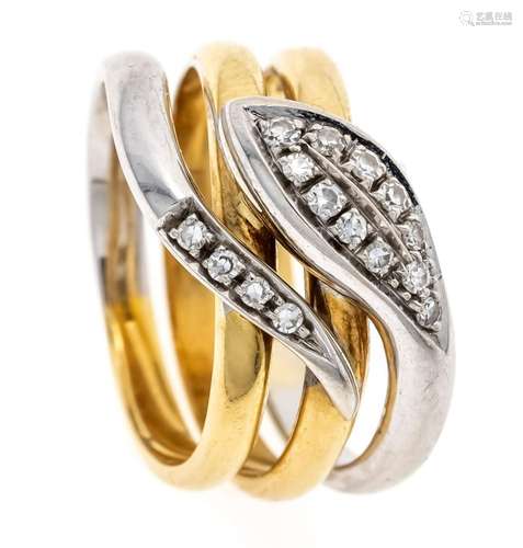 Snake diamond ring GG/WG 750/0