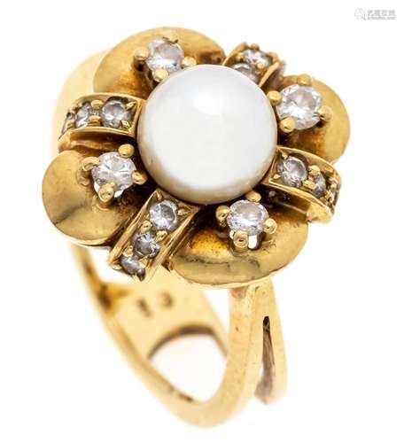 Pearl-cut diamond ring GG 750/