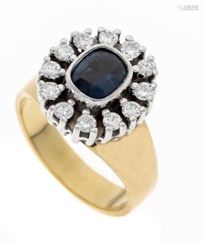 Sapphire diamond ring GG/WG 58