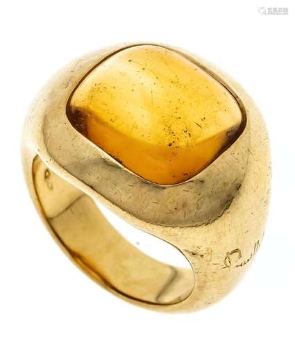 Citrine cabochon ring GG 750/0