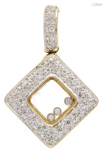 Diamond clip pendant GG/WG 585