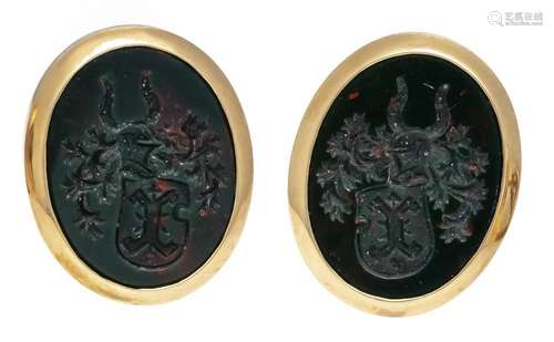 Crest clip earrings GG 750/000