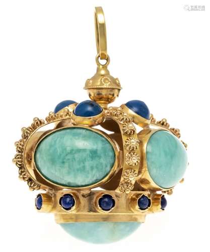 Opulent crown pendant GG 750/0