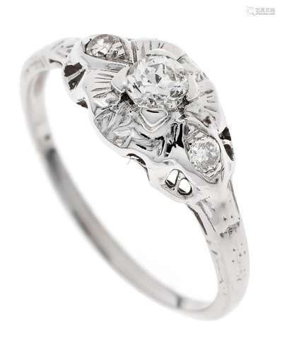 Art deco ring platinum unstamp