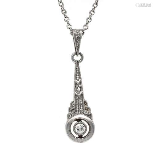 Art Deco pendant WG/GG 585/000