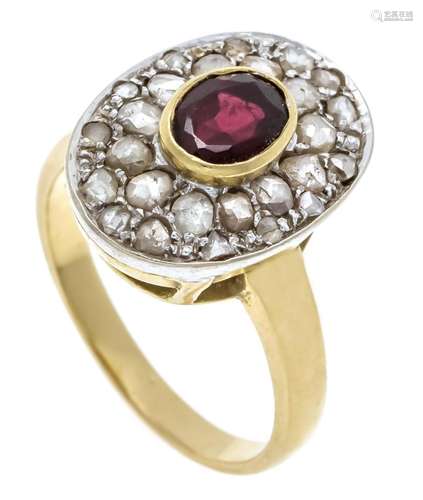 Ruby diamond ring GG/WG 750/00