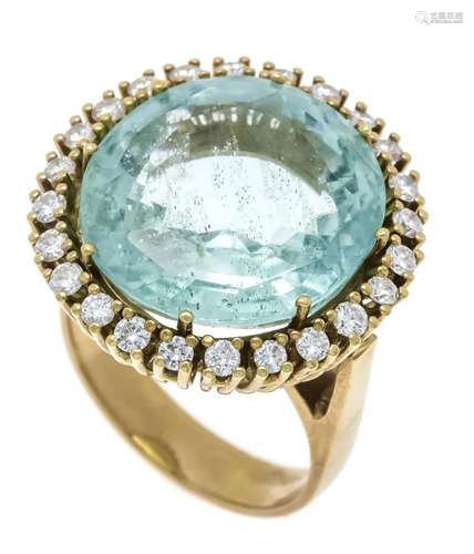 Aquamarine diamond ring GG 585