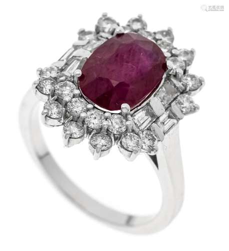 Exceptional Burma ruby diamond