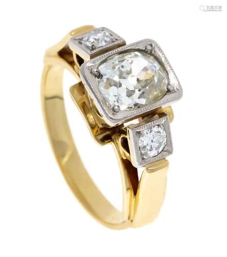 Old cut diamond ring GG/WG 585