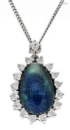 Opal diamond pendant WG 585/00