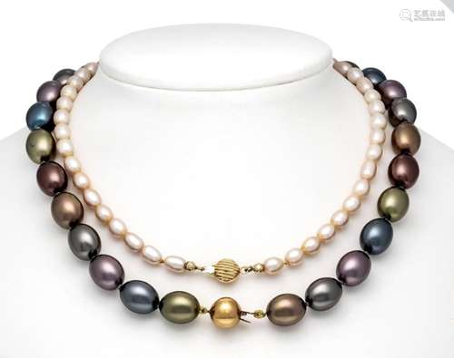 1 Multicolor shell pearl neckl