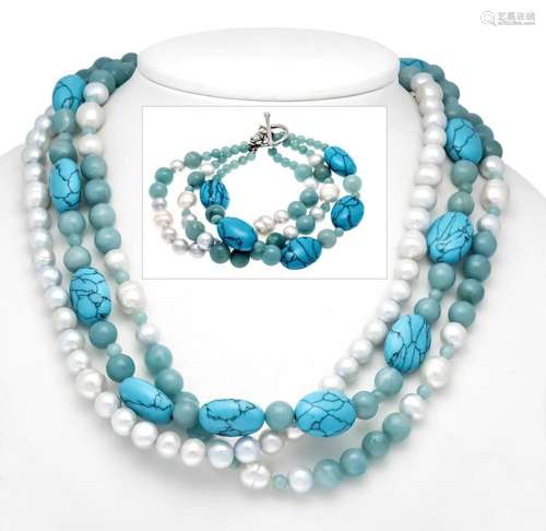 2-piece turquoise amazonite se