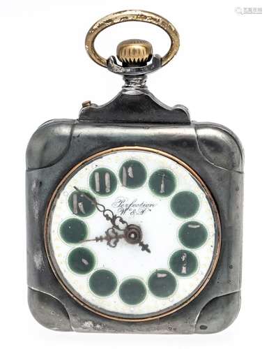 4 square men's pocket watch ir