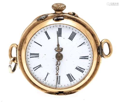 Ladies pocket watch, 585/000 G