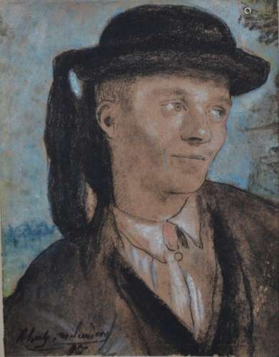Charles MILCENDEAU (1872-1919)
Portrait de jeune maraichin, ...