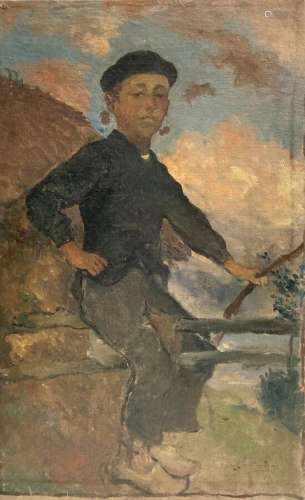 Charles MILCENDEAU (1872-1919)
L'enfant aux cerises
Huil...
