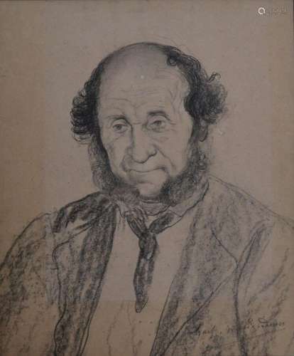 Charles MILCENDEAU (1872-1919)
Portrait du père Berthomé, 18...