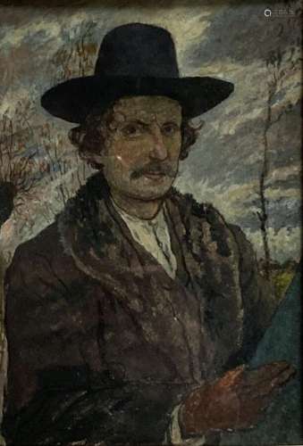Charles MILCENDEAU (1872-1919)
Autoportrait en plein air, 19...