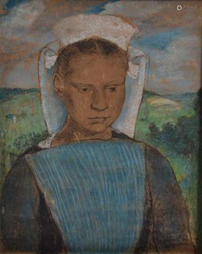Charles MILCENDEAU (1872-1919)
Quimperlé, portrait de jeune ...