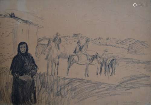 Charles MILCENDEAU (1872-1919)
Vieille femme à Ledesma, 1901
