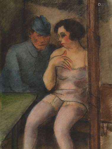 Jean LAUNOIS (1898-1942)
Soldat approchant une prostituée
De...