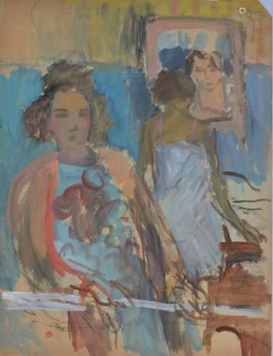 Jean LAUNOIS (1898-1942)
Deux femmes dans un intérieur au mi...