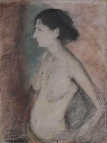 Jean LAUNOIS (1898-1942)
Prostituée nue
Pastel signé en bas ...