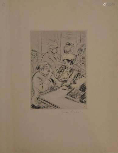 Jean LAUNOIS (1898-1942)
Scène de bistrot
Estampe signée en ...
